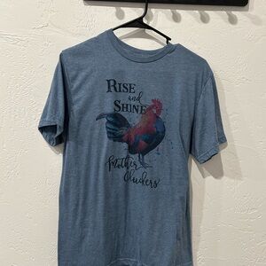 Blue Graphic T-Shirt Chicken!!!